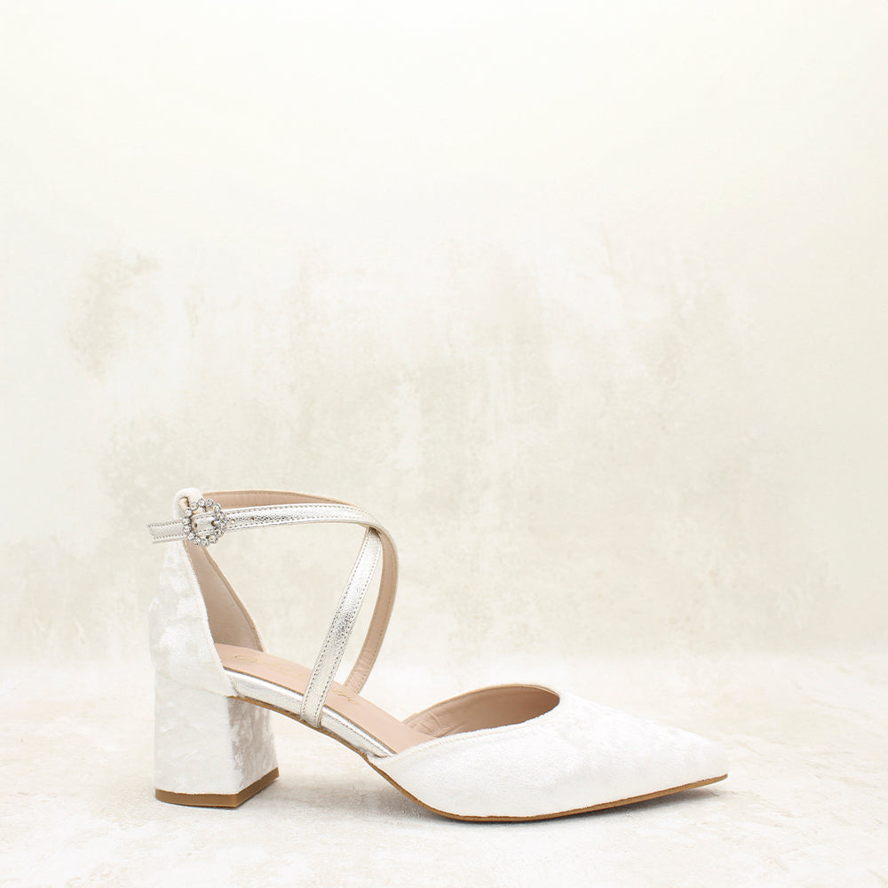 VELVET SEDA BLANCO, METAL PEARL