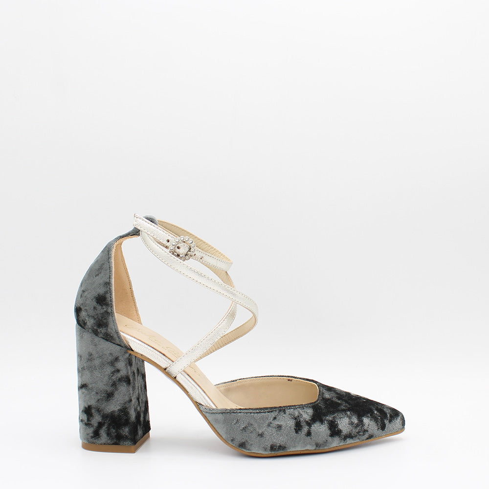 VELVET PIZARRA, METAL SILVER