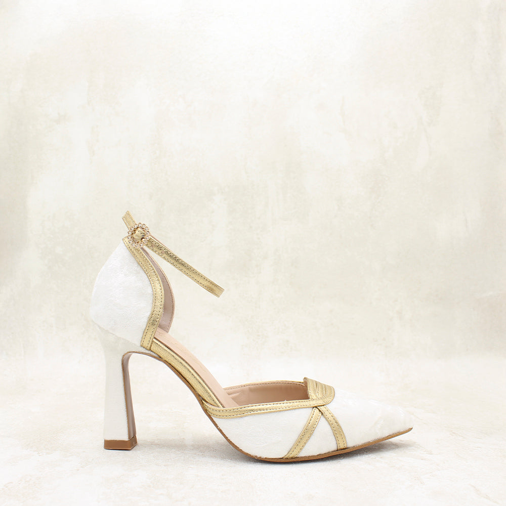 VELVET SEDA BLANCO, METAL OPALO