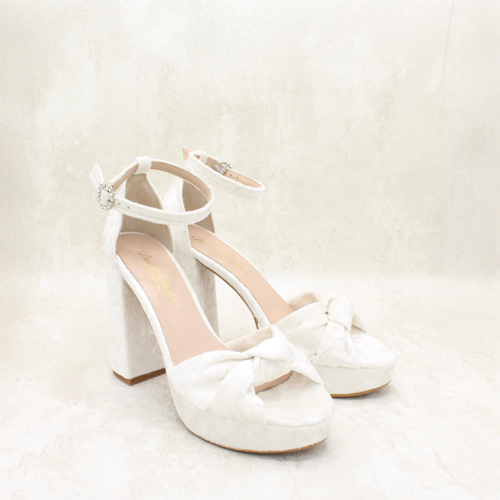 VELVET SEDA BLANCO, TACÓN BRDO