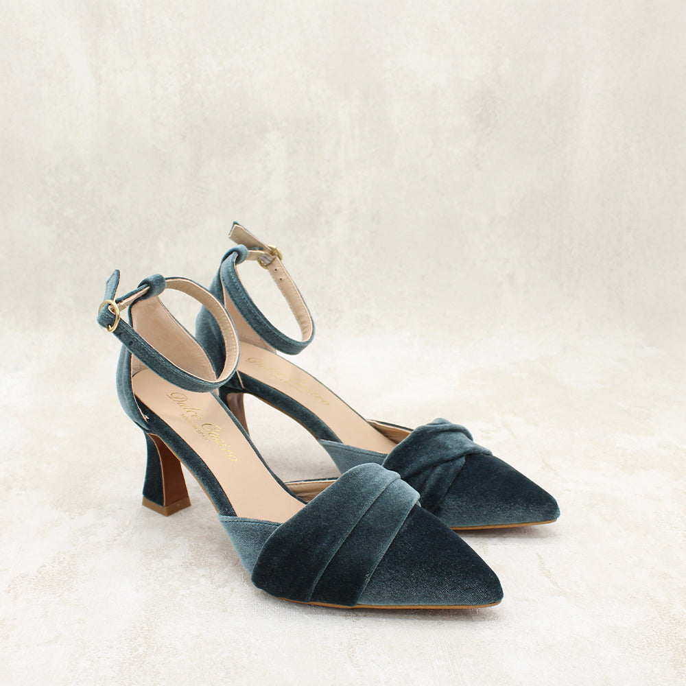 GRISELDA 7 VELVET CIAN
