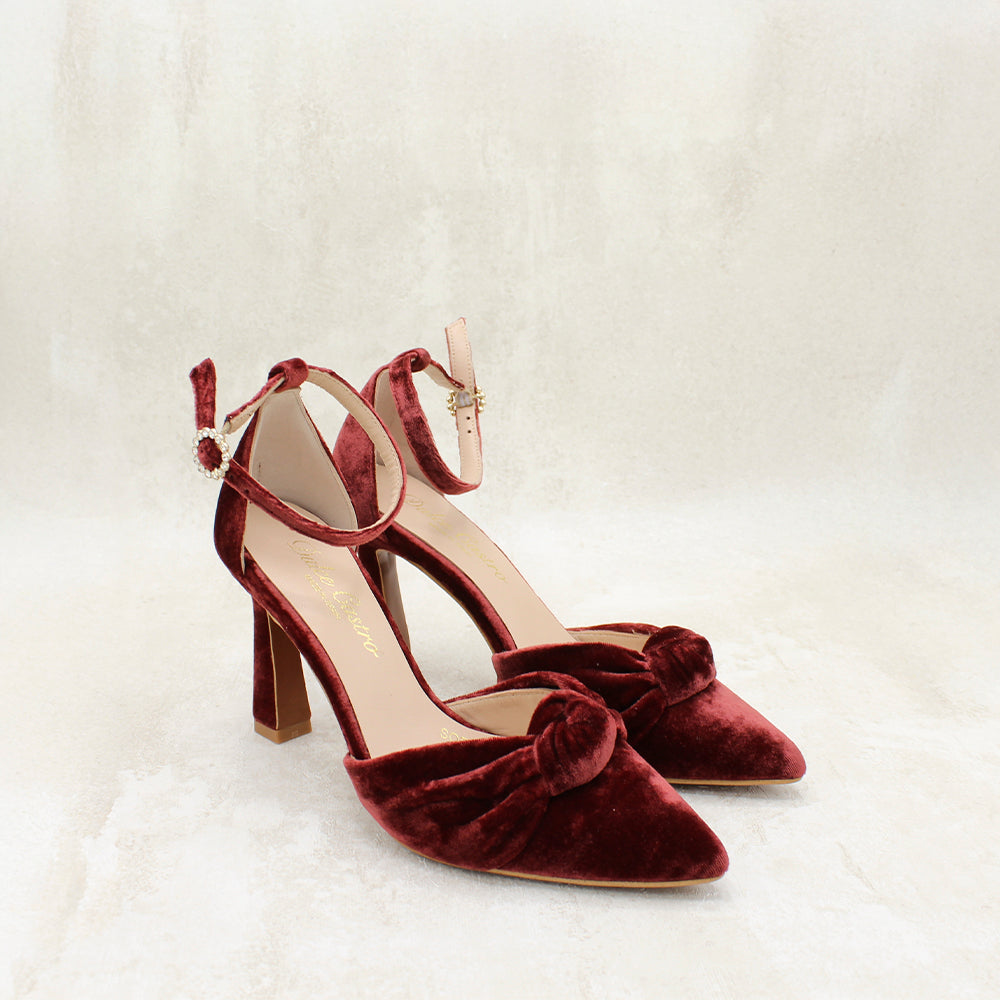 NICOLETTA 9 VELVET GARNET