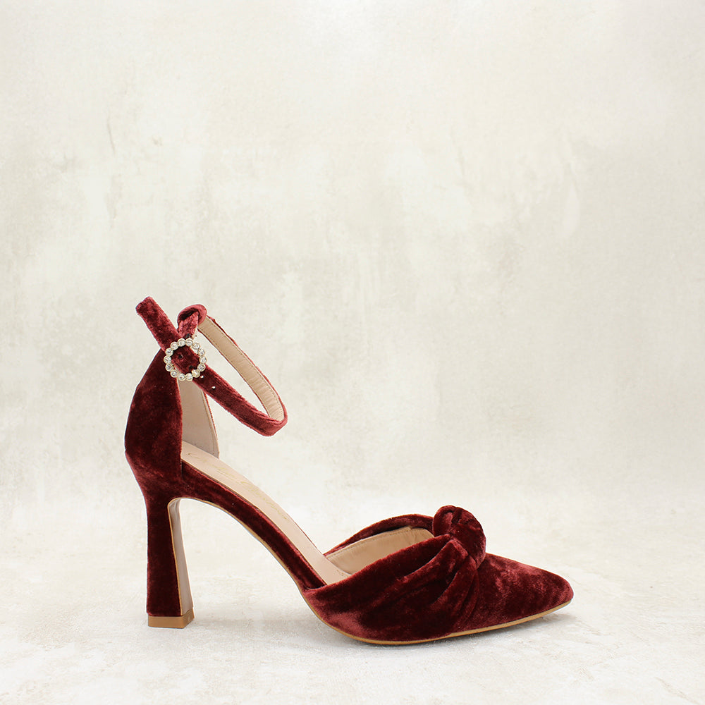 NICOLETTA 9 VELVET GARNET