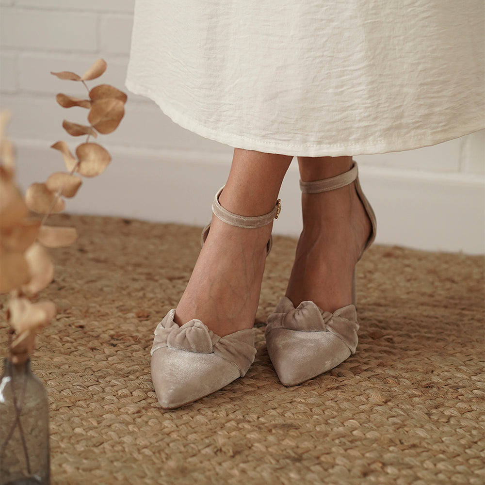 NICOLETTA 9 VELVET TAUPE