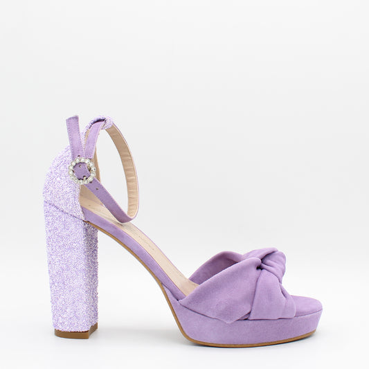 ANTE LAVANDA, TACON Y TALON GLITTER PEARLY