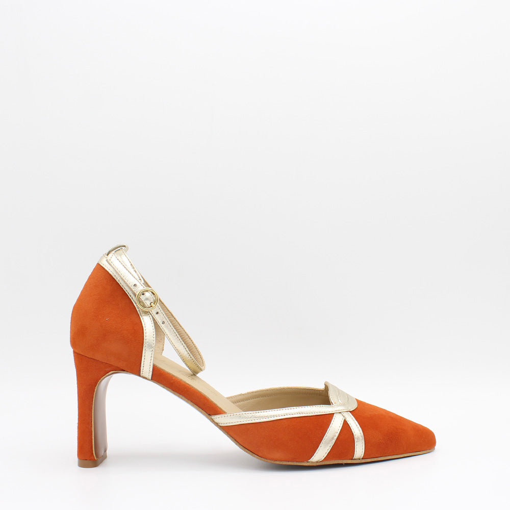 ANTE SUNSET ORANGE, METAL SILK