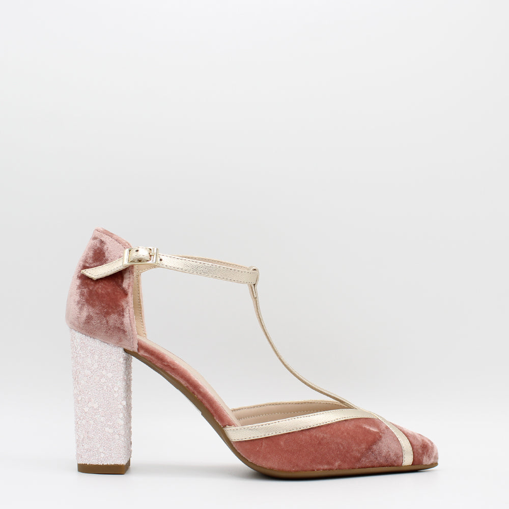 VELVET ROSADO, GLITTER, METAL CAVA