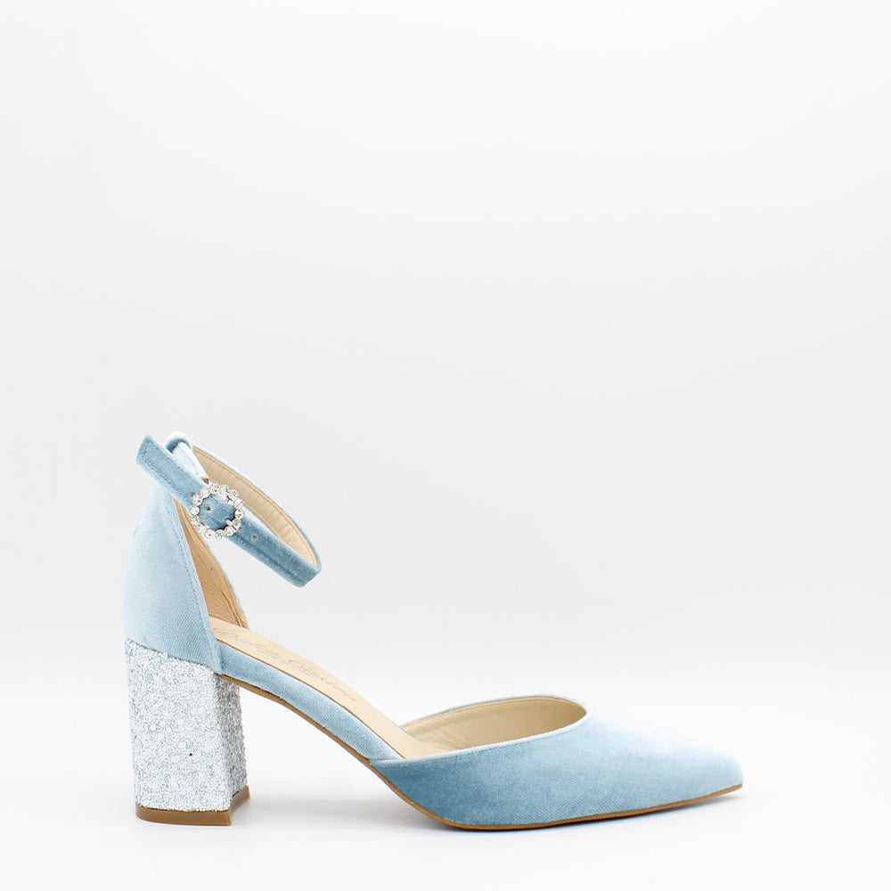 VELVET CIELO, TACON GLITTER ACUARIO