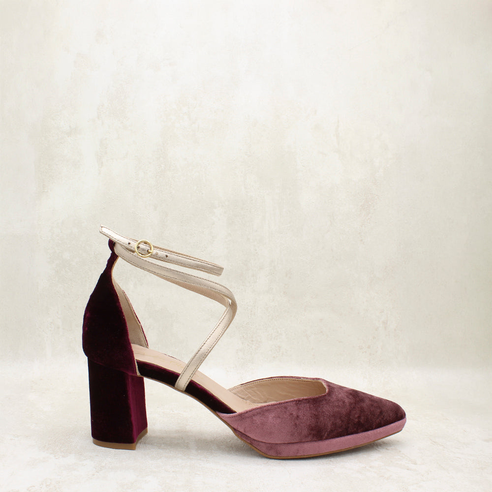 VELVET CIRUELA, VELVET BURDEOS, METAL SILK