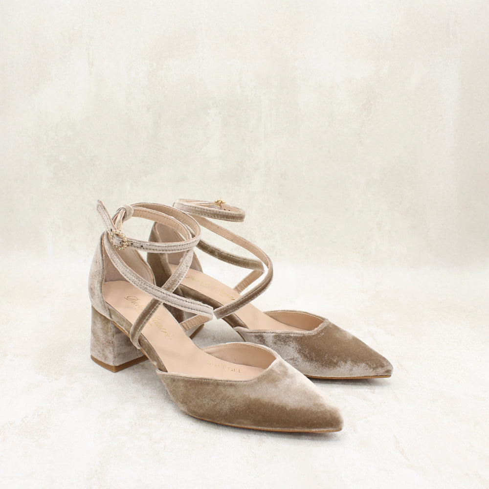 VALERIA 5 VELVET TOPO