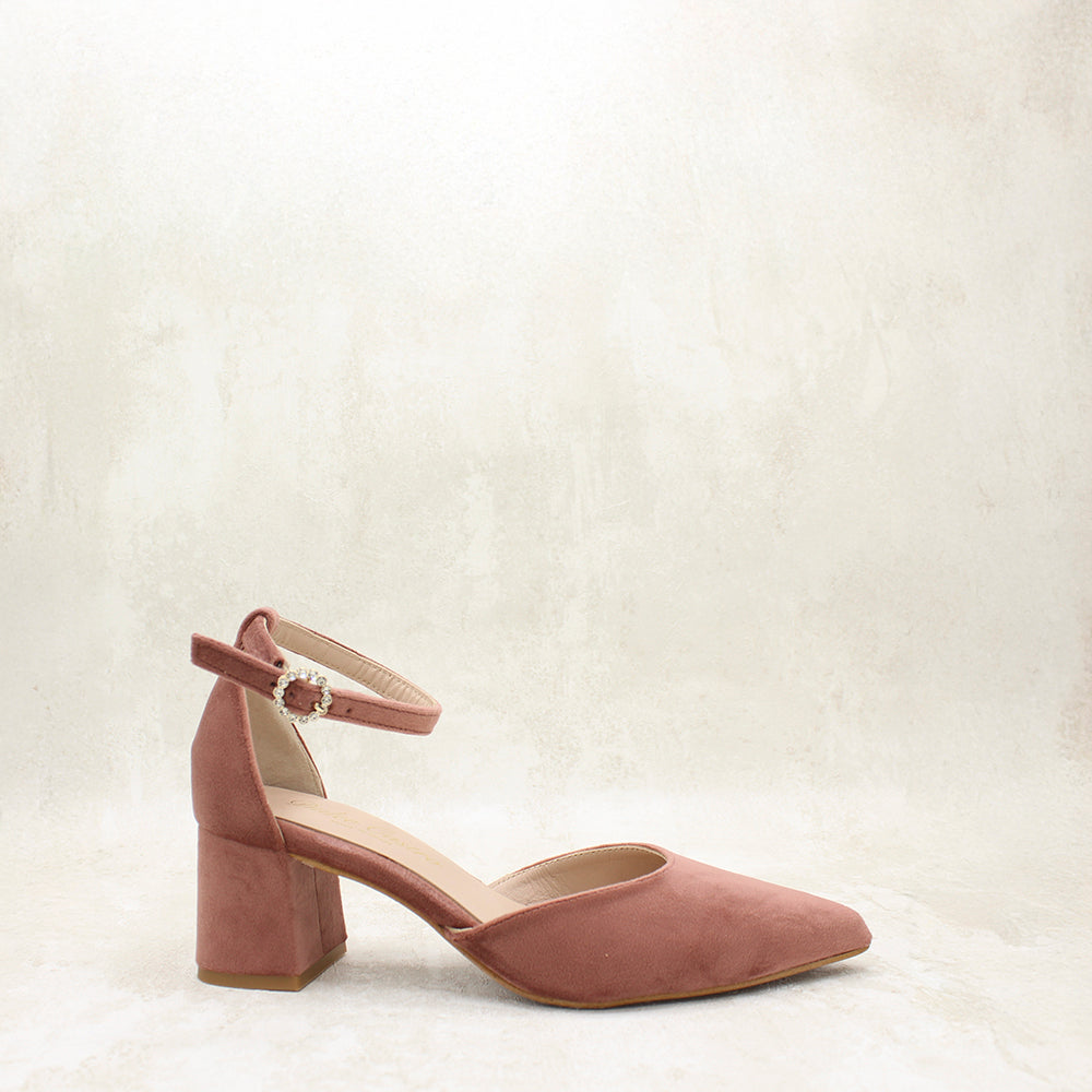 ELENA 5 VELVET ROSA EMPOLVADO