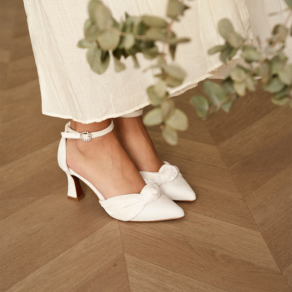 NICOLETTA 7 VELVET BLANCO