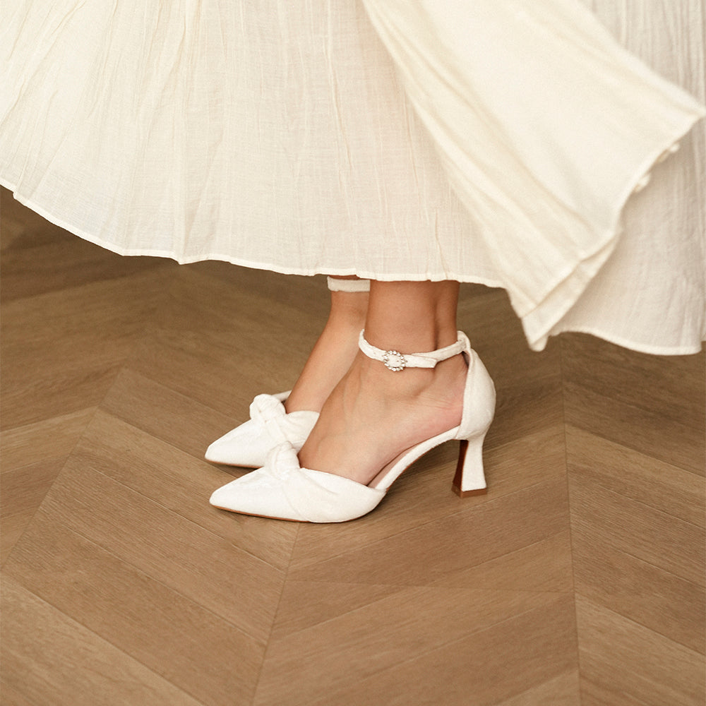 NICOLETTA 7 VELVET BLANCO